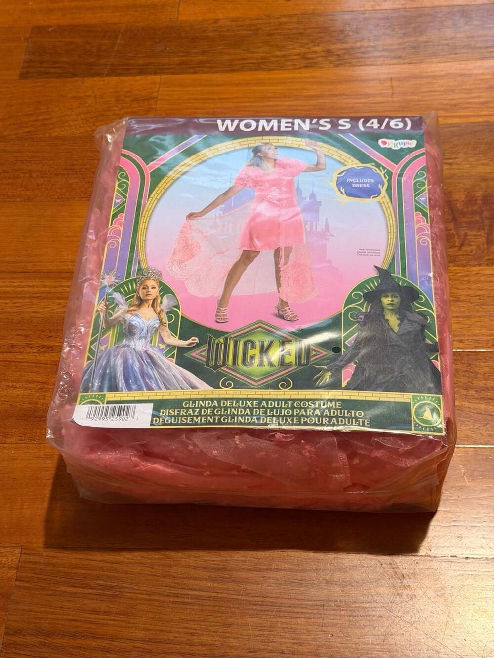 Disguise Wicked Glinda Deluxe Adult Costume Women's S 4/6